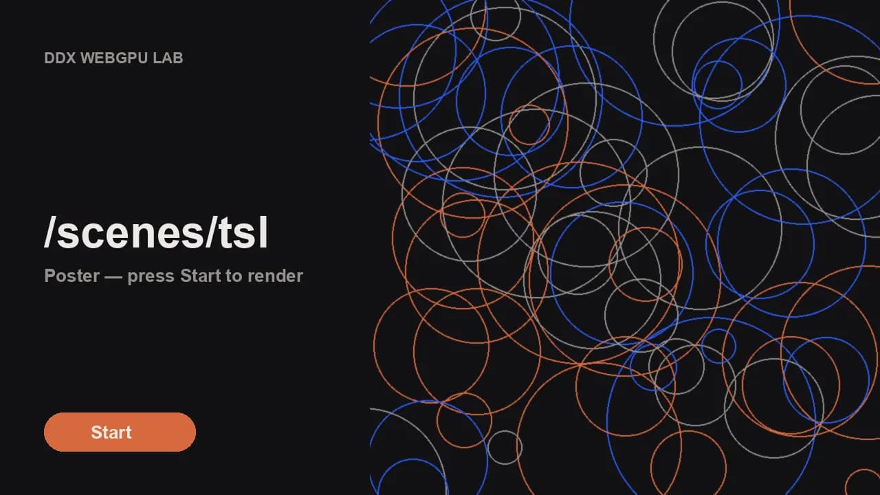 Poster of four spheres and knots shaded with TSL node materials